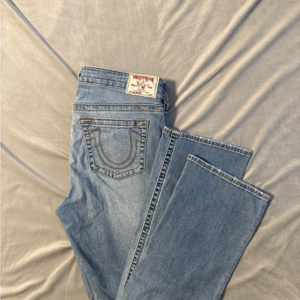 True Religion Women's Blue Boot Cut Jeans